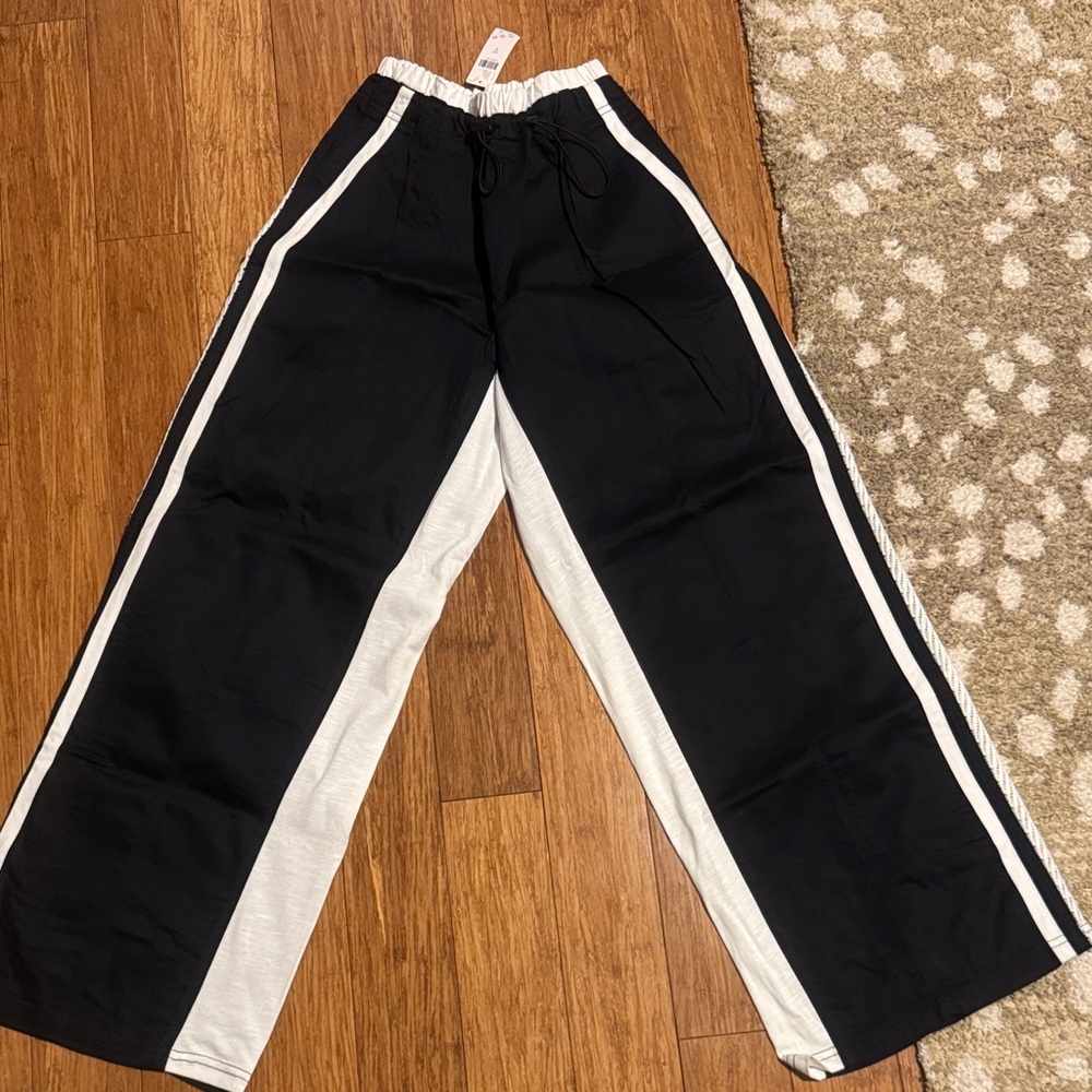 Anthropologie-Daily Practice White Track Pants